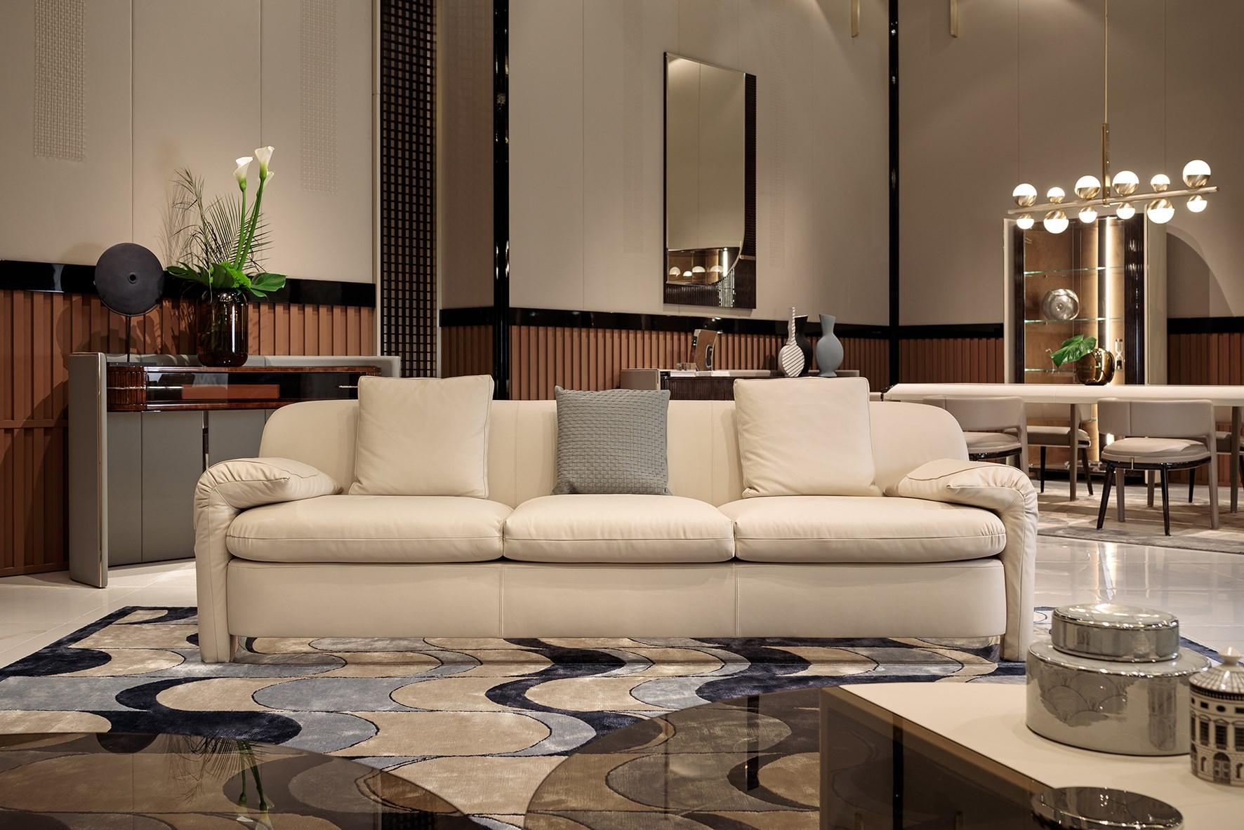 ECLIPSE 4 seater leather sofa
