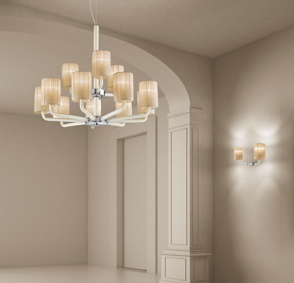 CAN CAN Glass chandelier