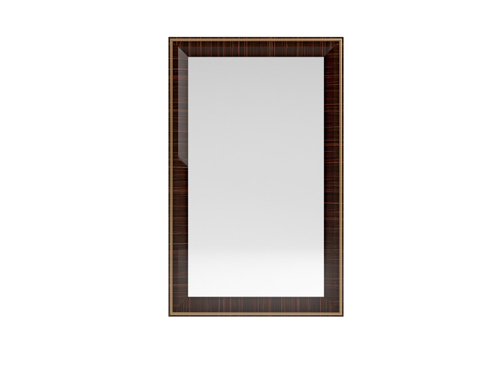 KU R Rectangular framed wooden mirror