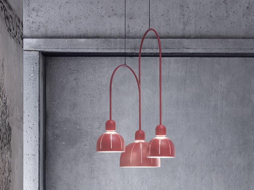 CUPOLE ANG 3 LED metal pendant lamp