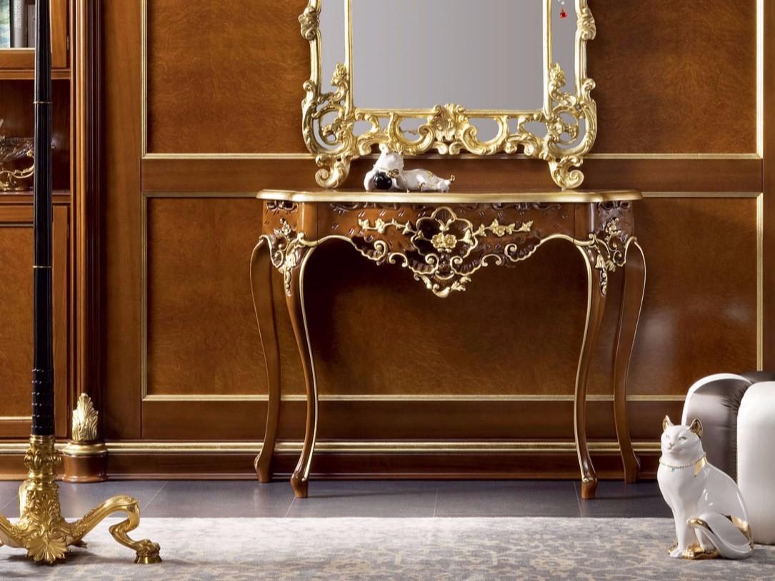 13641 Rectangular wooden console table