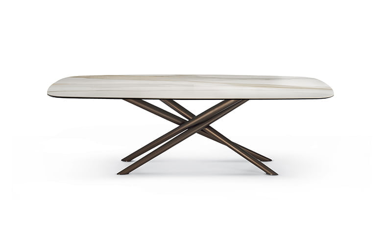 BALY Oval ceramic table in a modern style