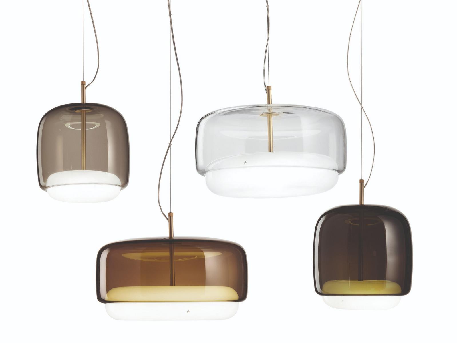 JUBE SP LED direct light blown glass pendant lamp