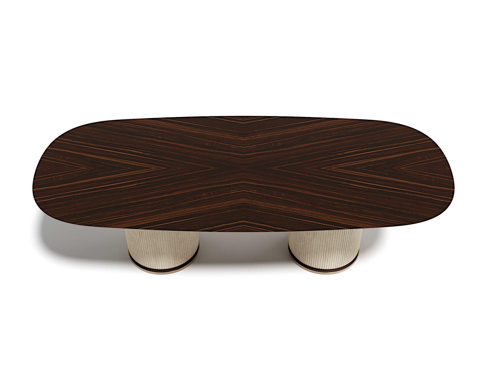 ROCK OVAL Oval wooden table