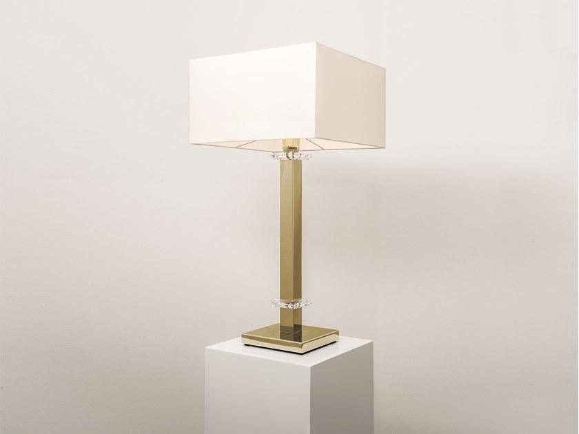 SWINGING BALLET T1 Direct-indirect light metal table lamp with Swarovski® crystals