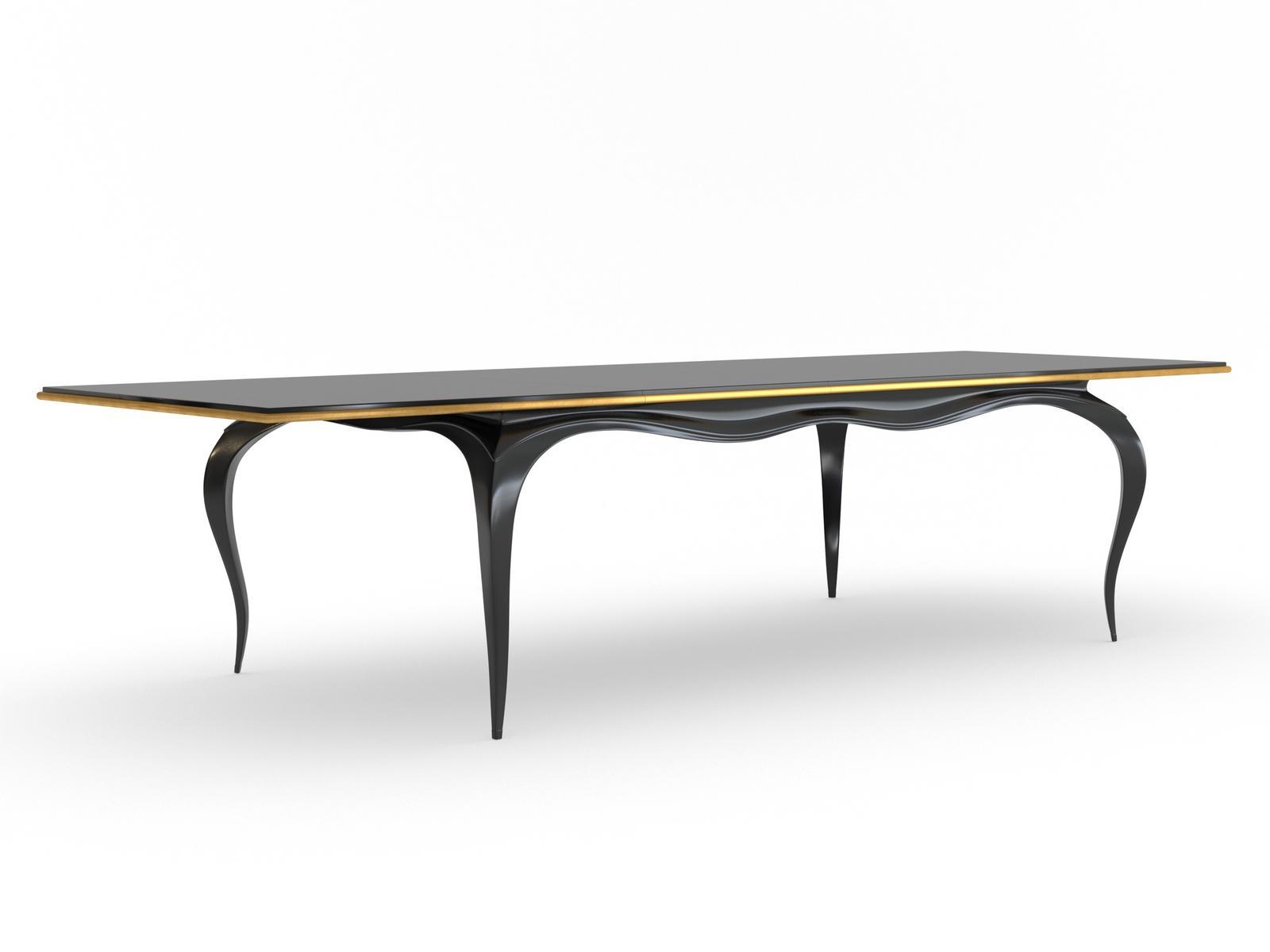 VANESIO Extending rectangular beech table