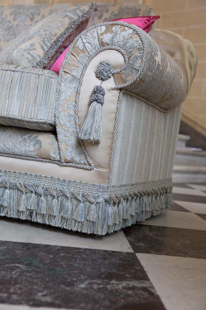 ALONSO 3 seater fabric sofa