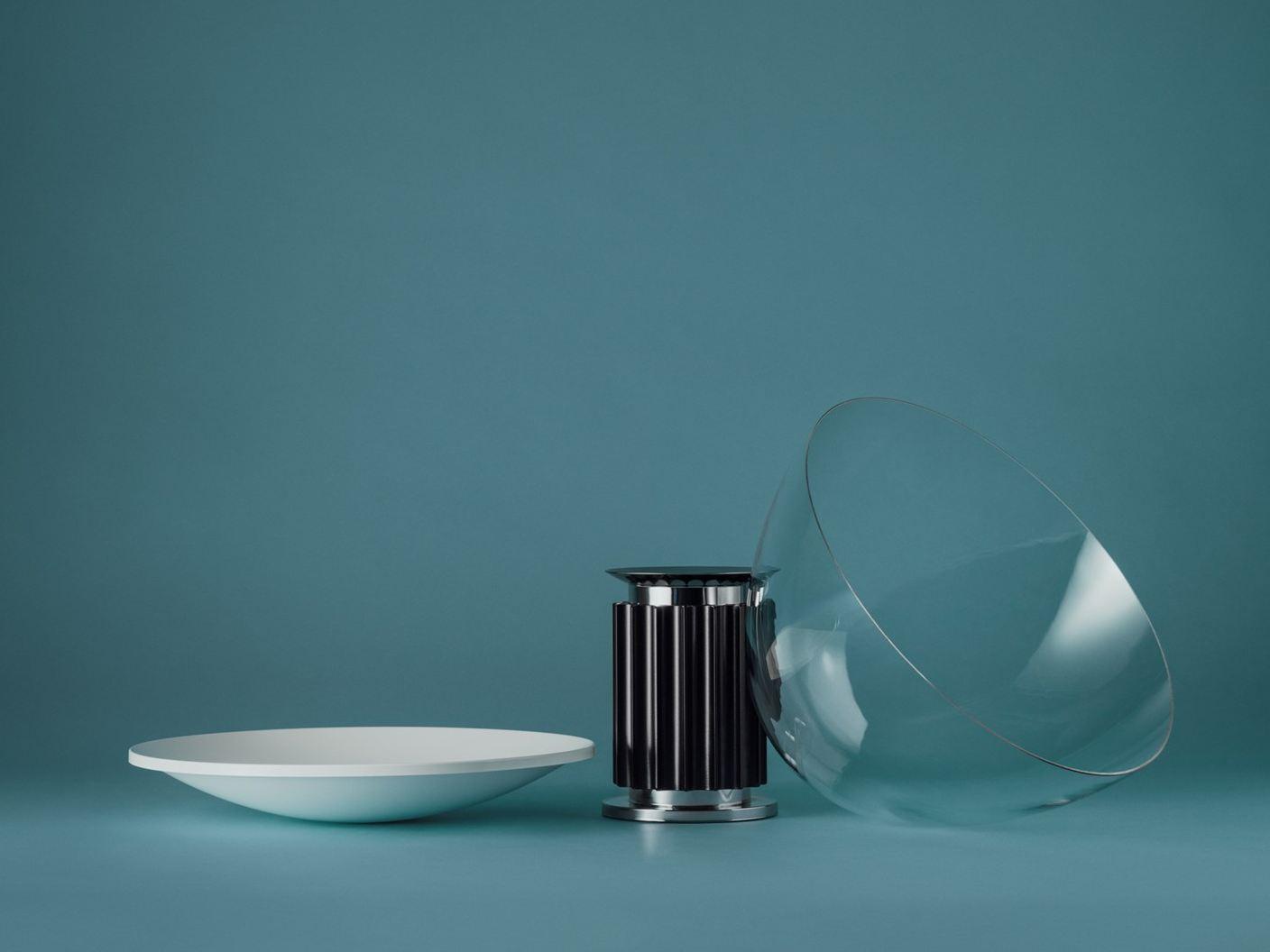 TACCIA SMALL LED indirect light glass and aluminium table lamp TACCIA SMALL LED indirect light glass and aluminium table lamp