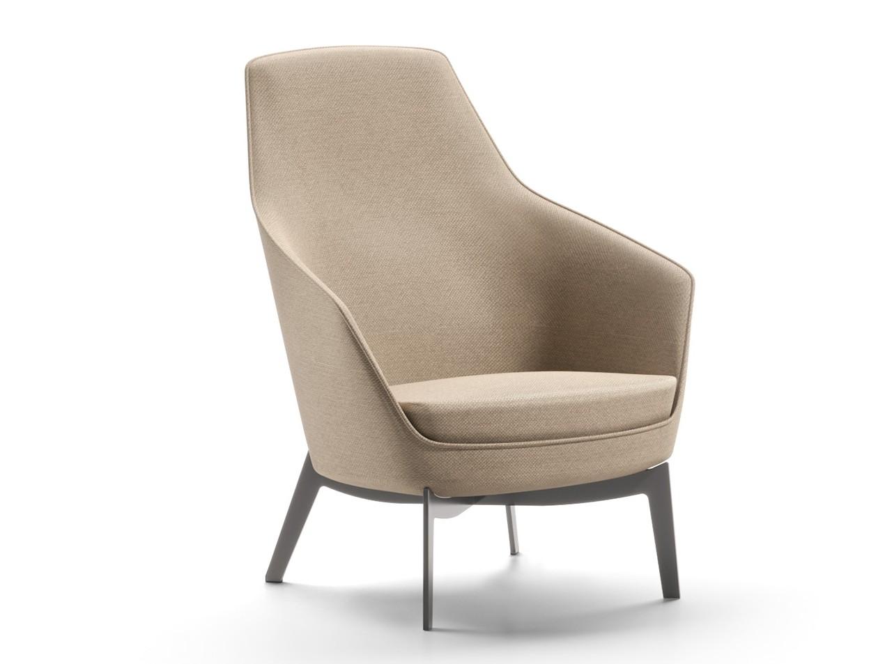 CORINNA High-back armchair with armrests