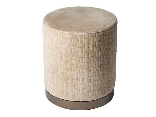 LA PARIGINA Round fabric pouf