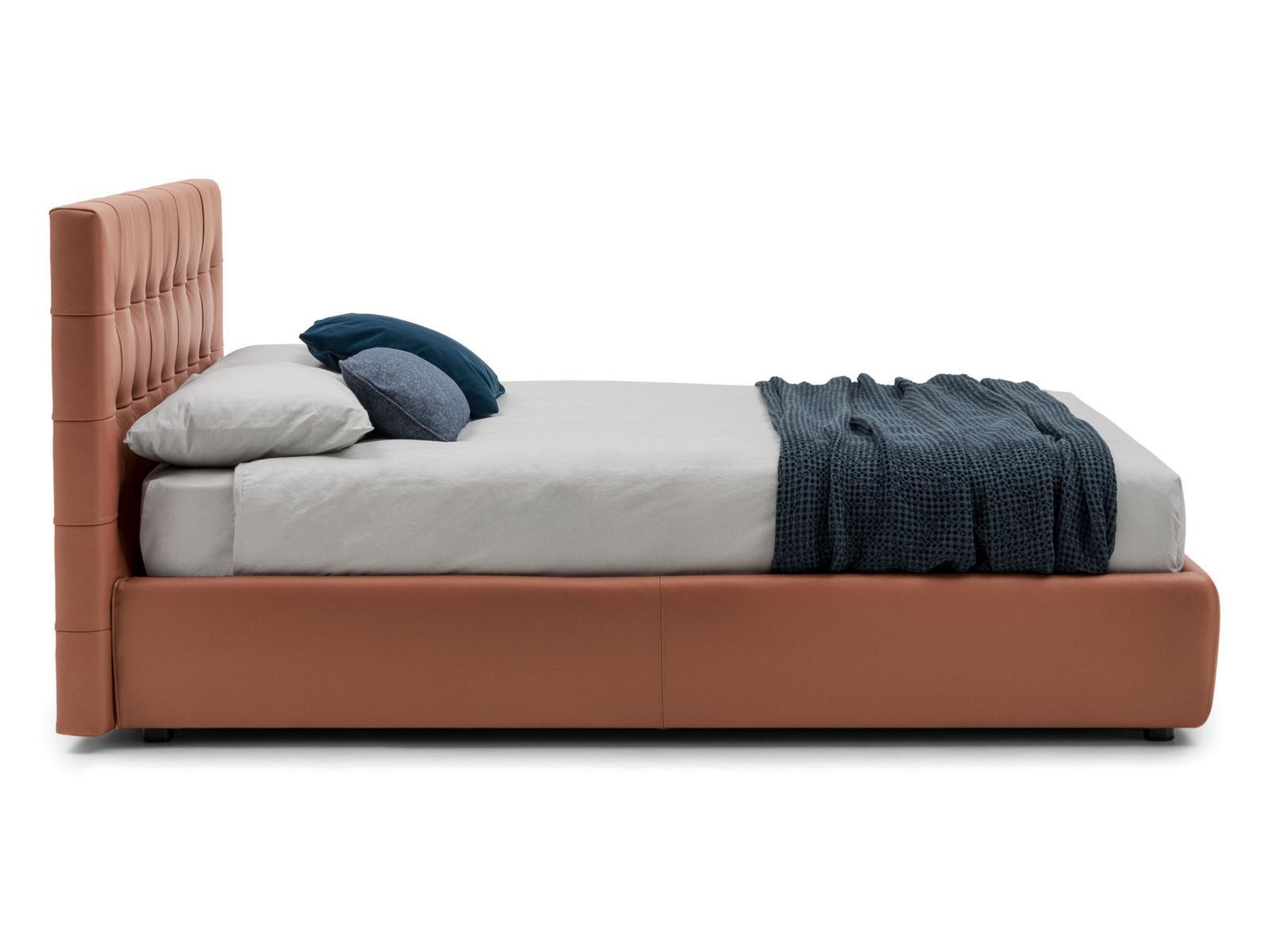 FREEDOM Storage bed with tufted headboard