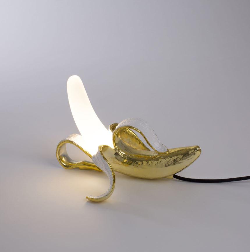 BANANA LAMP HUEY Glass and resin table lamp BANANA LAMP HUEY Glass and resin table lamp