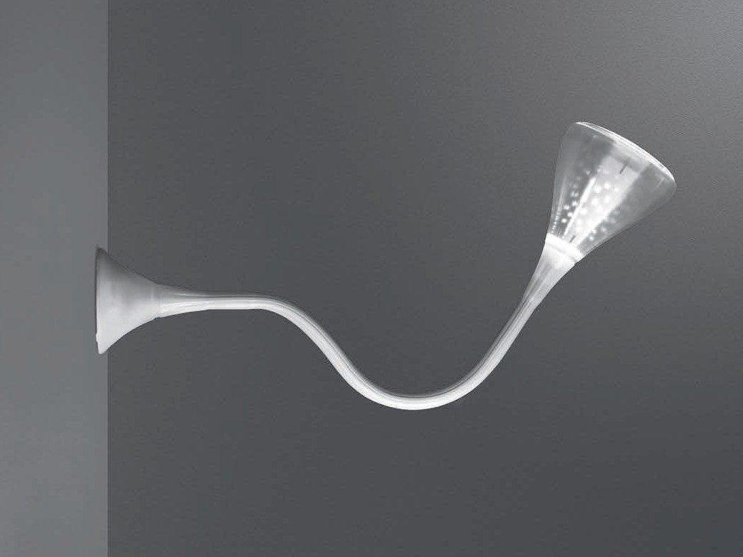 PIPE Fluorescent adjustable wall lamp
