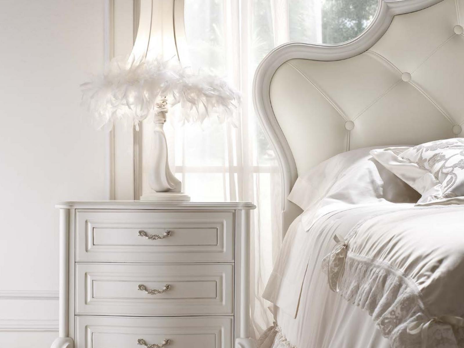 MARGHERITA Double bed with tufted headboard