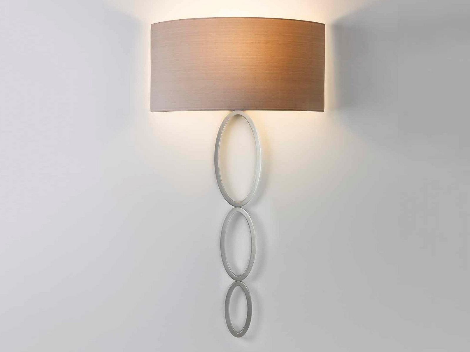 VALBONNE Zinc wall lamp with fabric shade