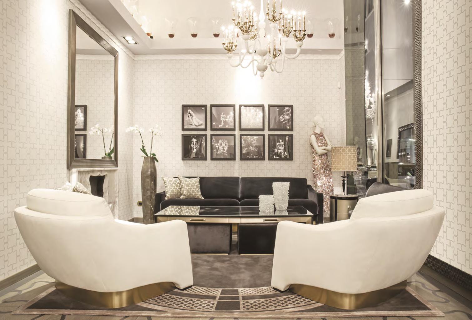 MUZIO Upholstered velvet armchair with armrests