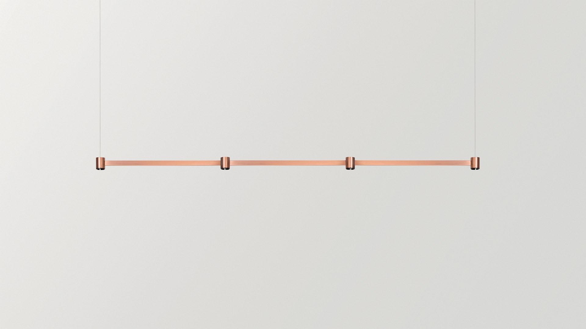 ART LED direct light brass pendant lamp