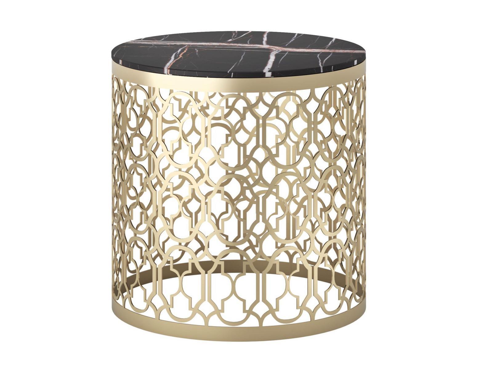 NUAGE L Round metal coffee table