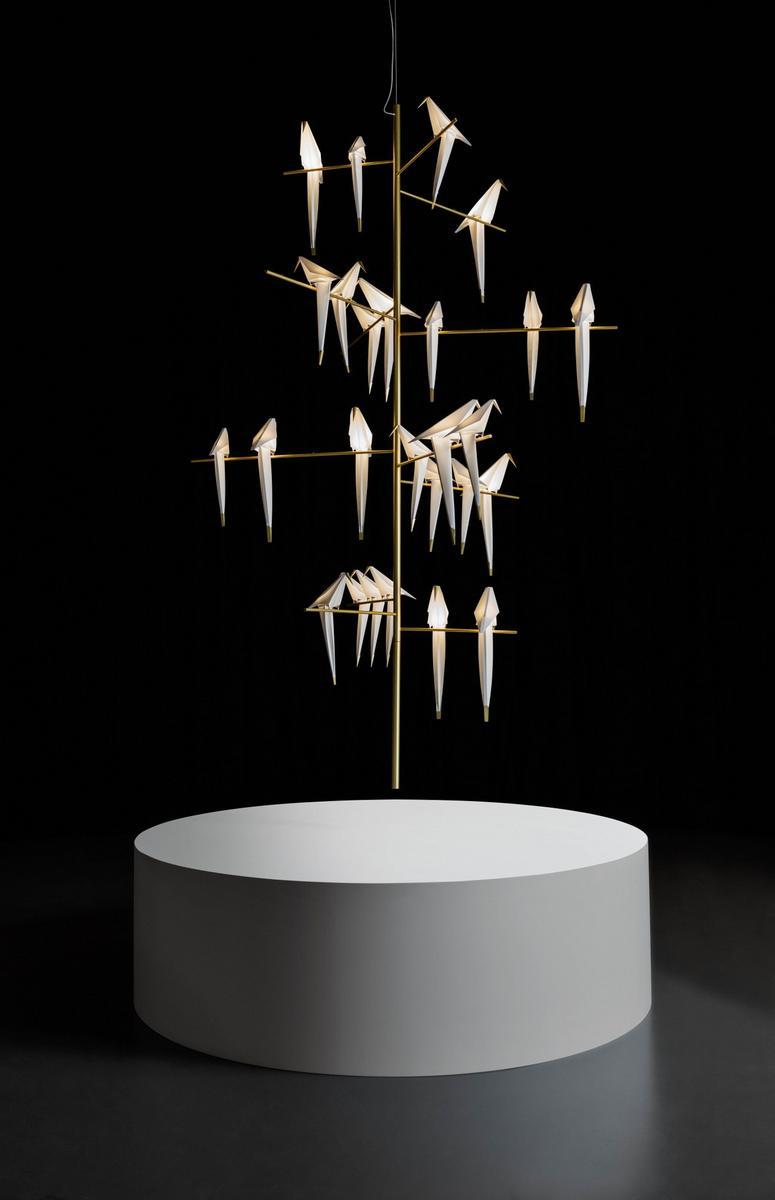 PERCH LIGHT TREE LED metal pendant lamp with dimmer