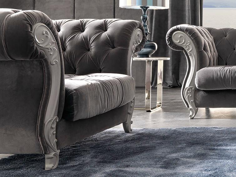 GABRIEL Tufted armchair