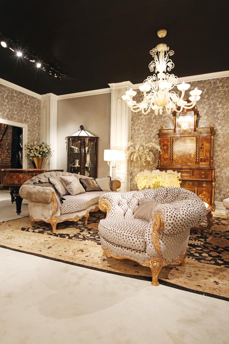 4880 Tufted 4 seater velvet sofa