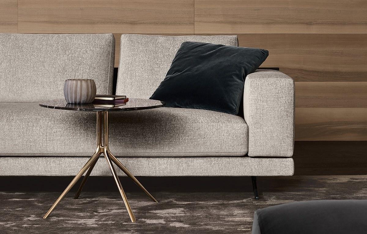 MONDRIAN Low round marble coffee table