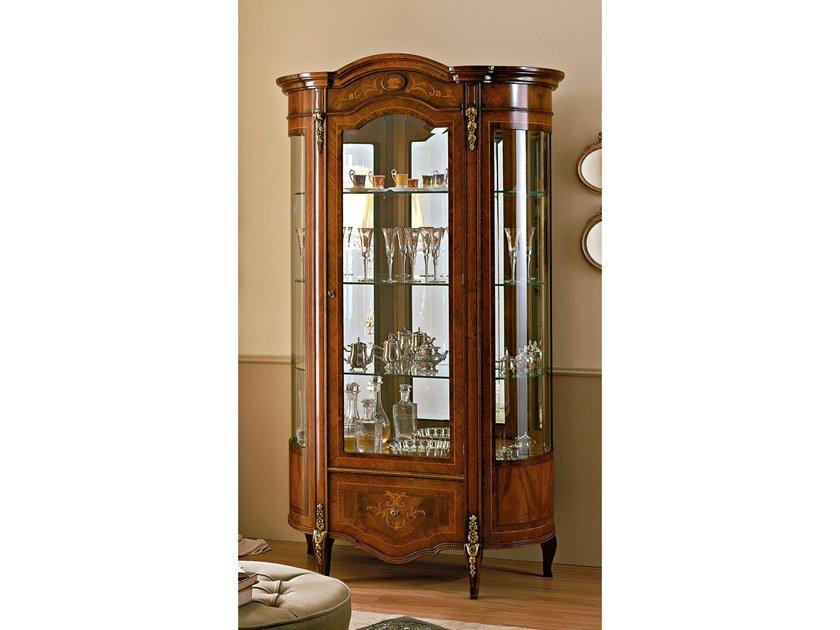 REGGENZA Wood veneer display cabinet