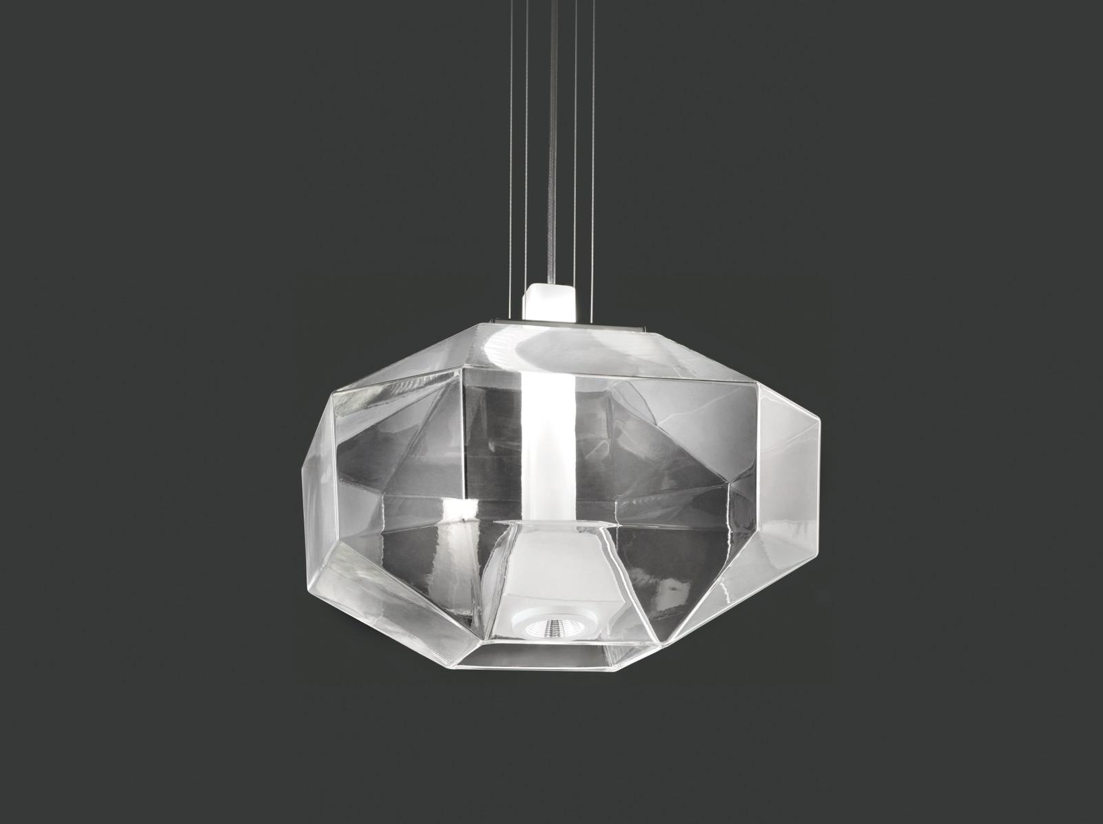 STONE SP LED direct light blown glass pendant lamp