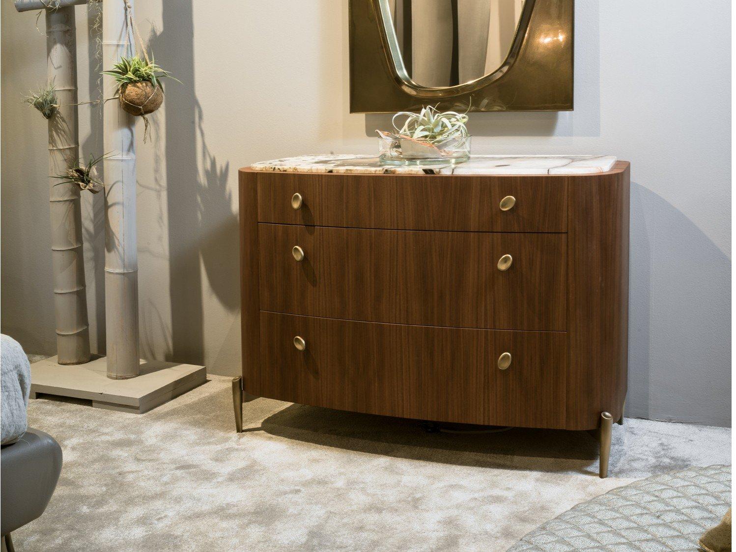 LAPETO Walnut chest of drawers