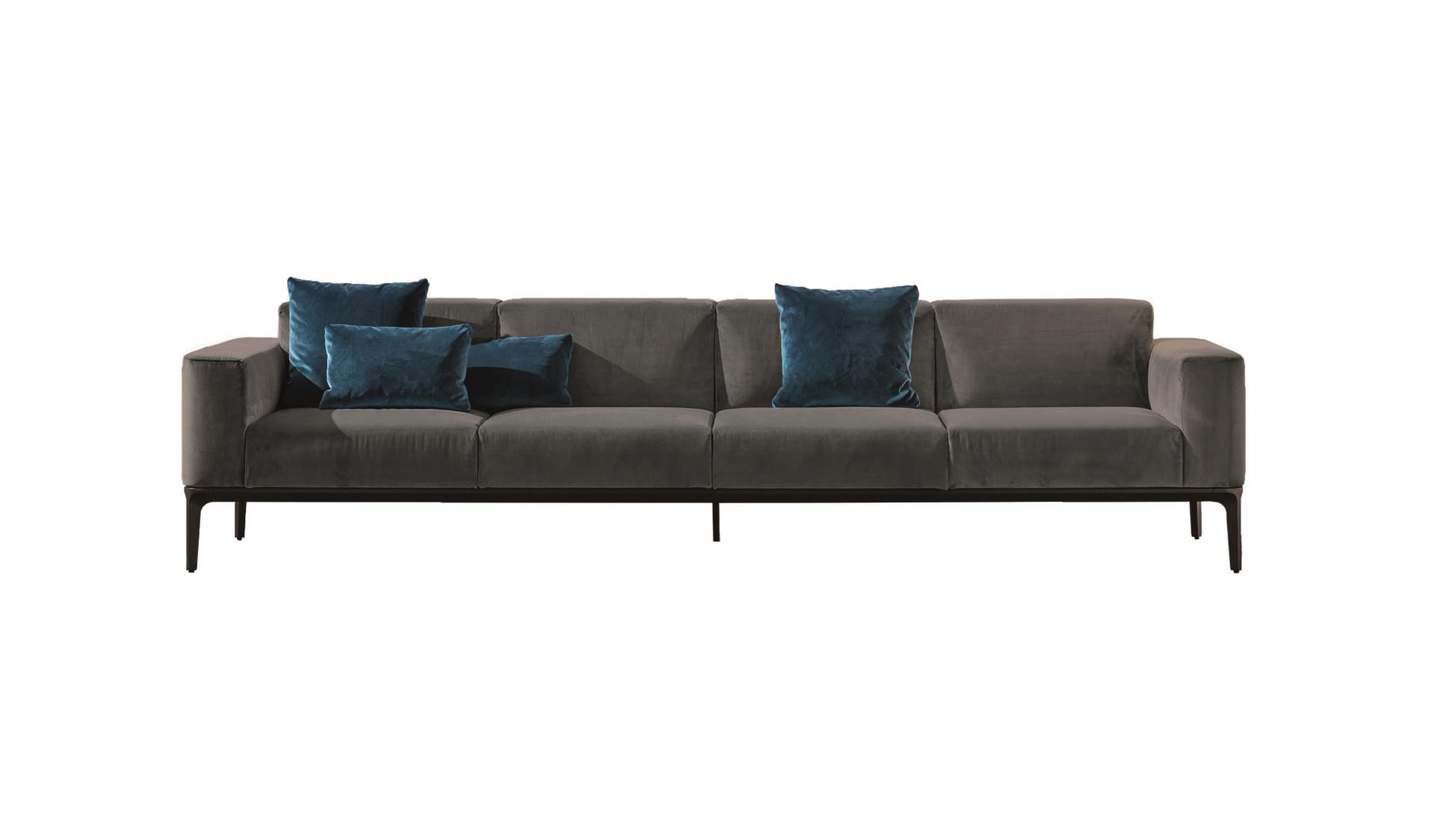 SLIM Sectional 4 seater fabric sofa