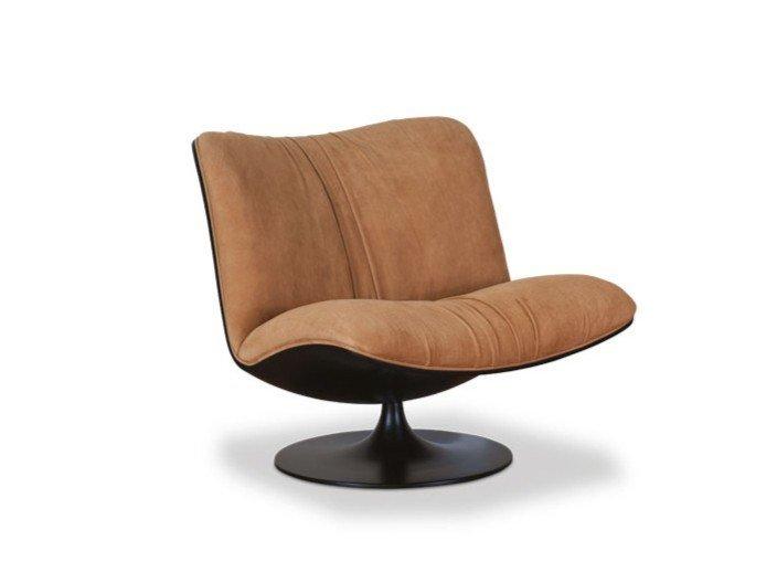 MARILYN Swivel leather armchair