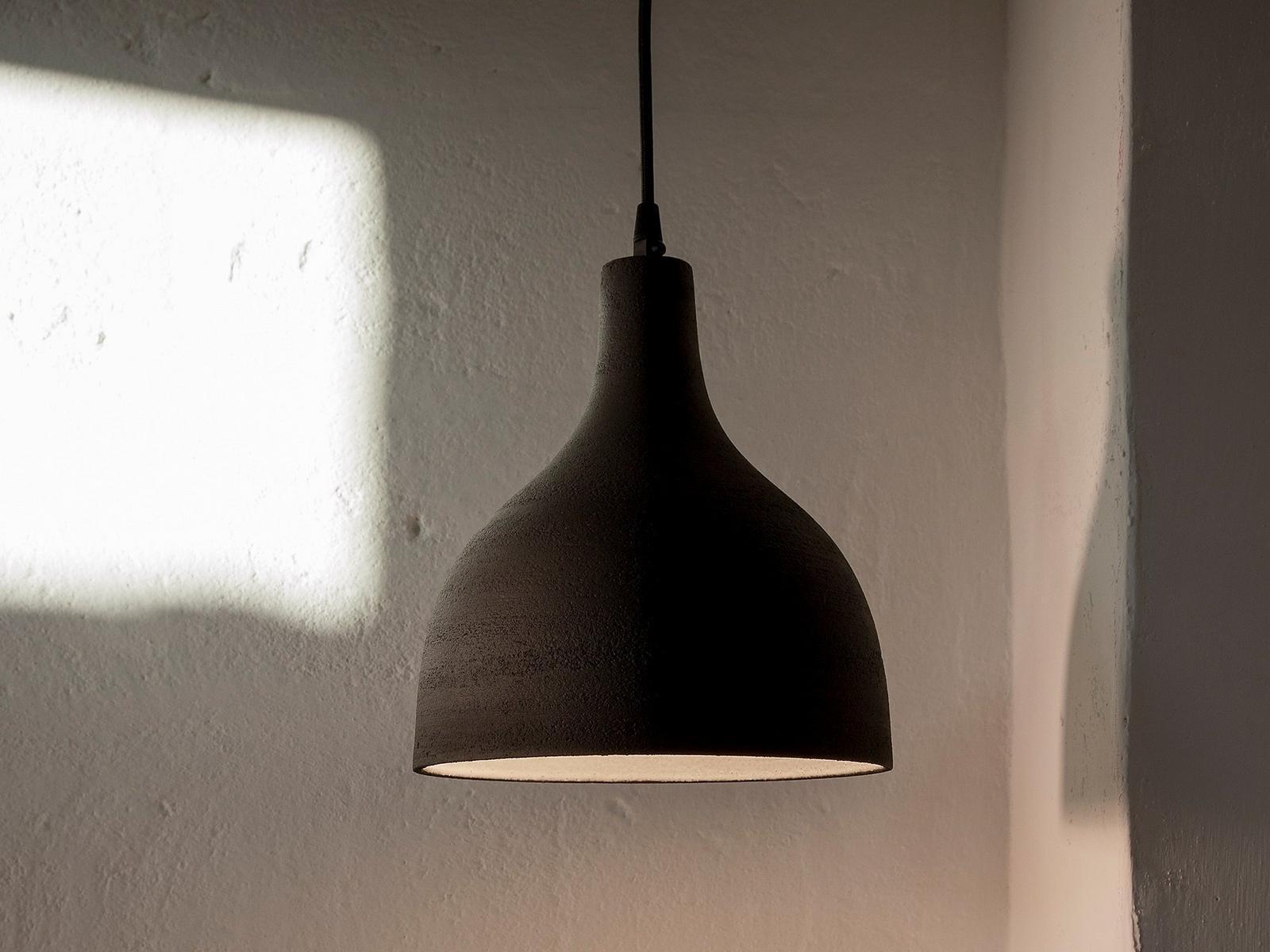 T-BLACK Direct light porcelain stoneware pendant lamp