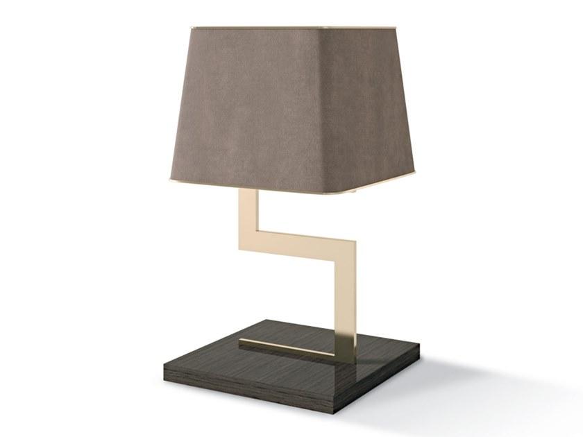 7993 Indirect light metal table lamp with fixed arm