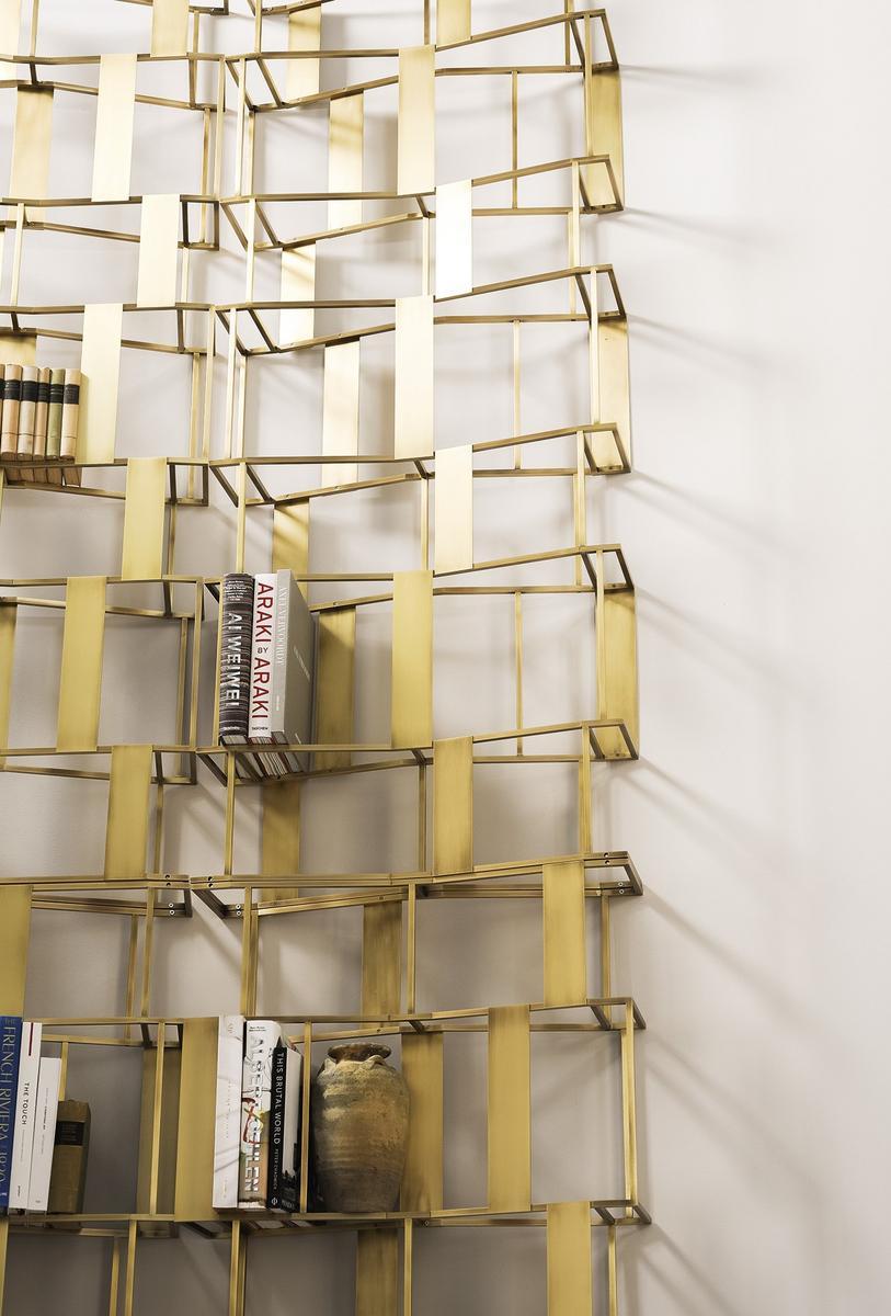 RAFIKI Open double-sided metal bookcase RAFIKI Open double-sided metal bookcase