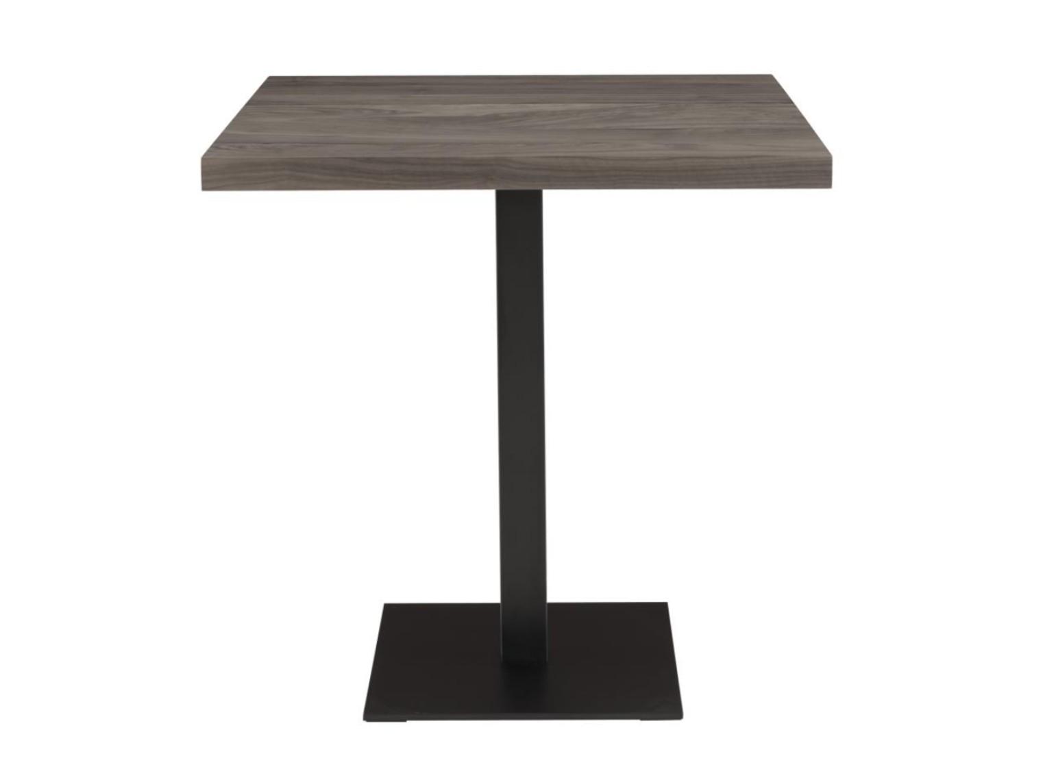 CUMULO Square steel and wood table