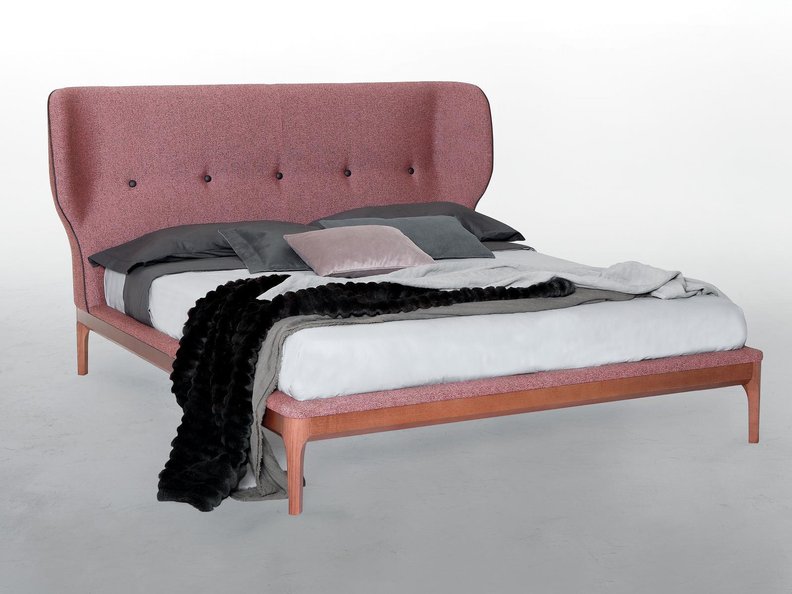 AMBRA Bed with upholstered headboard