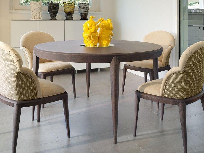 TOLOMEO Round wooden table