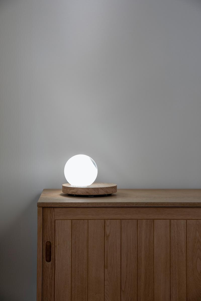 PIGRECO LED wood and glass table lamp