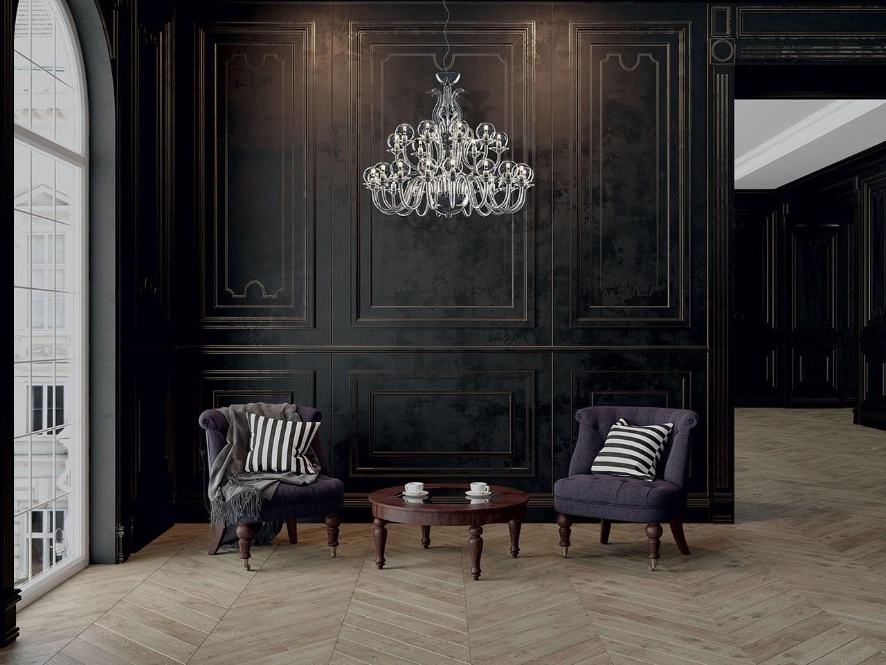 VIVALDI Indirect light adjustable crystal chandelier