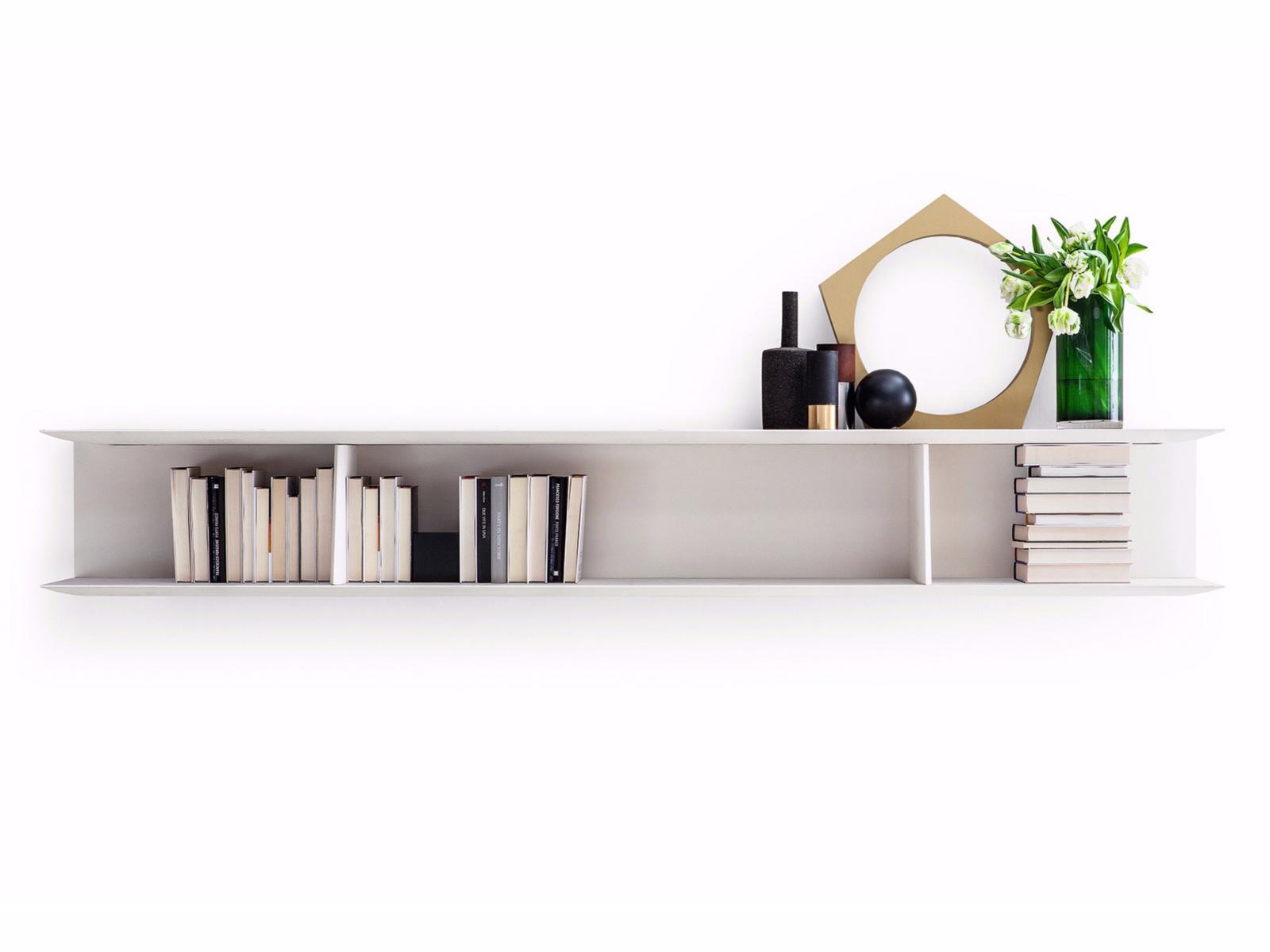 D.355.1 Wall-mounted floating bookcase