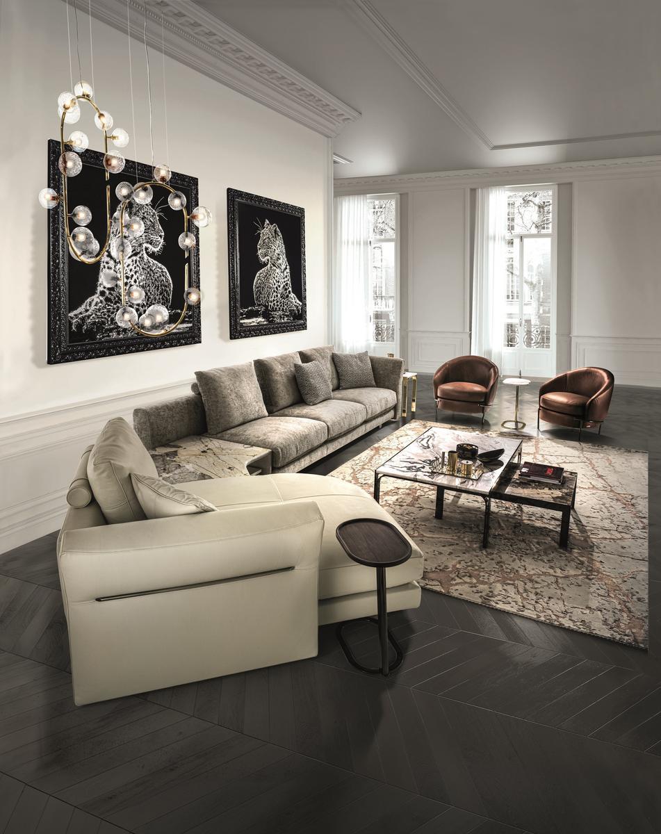 RIVERSIDE Sectional leather sofa