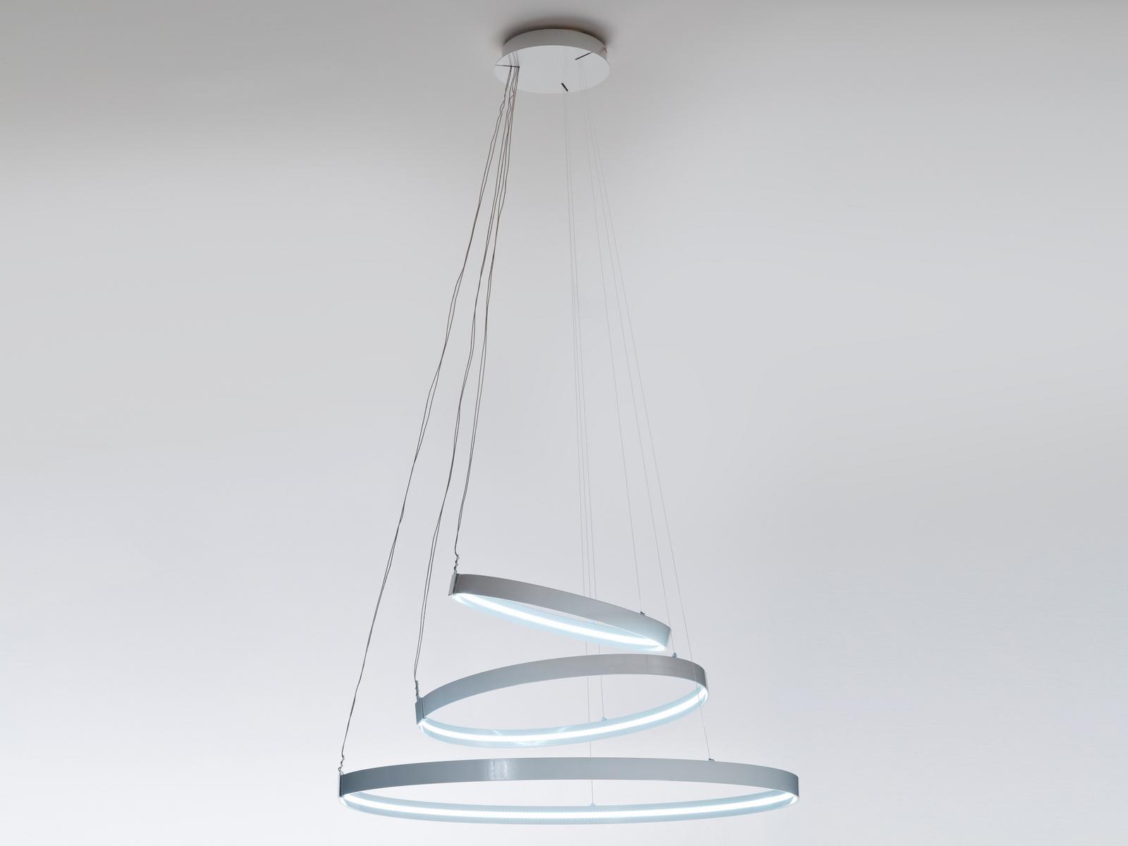 RINGS ORIZZONTALE LED aluminium pendant lamp