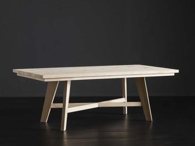 MADRID + PECHINO Rectangular wooden dining table