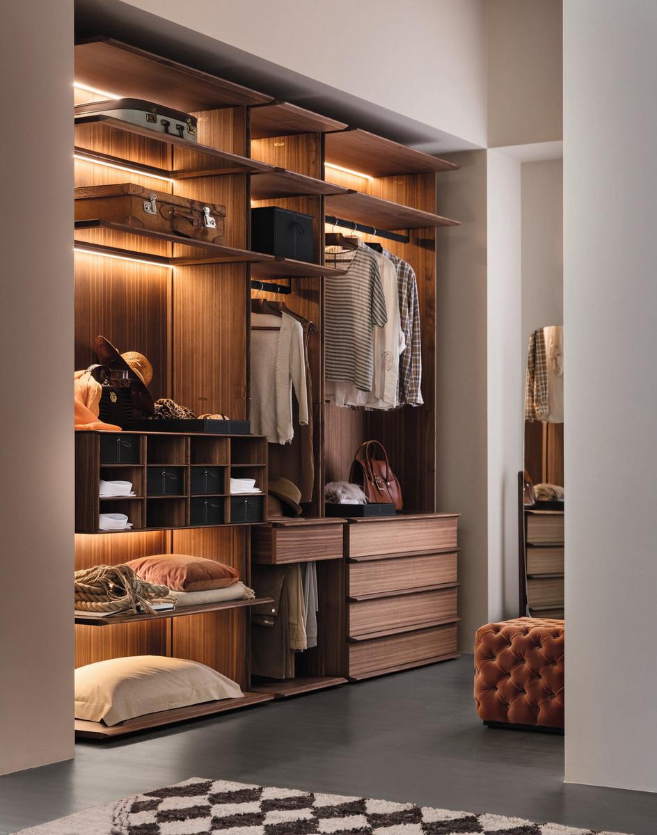 MY SUITE Sectional wooden walk-in wardrobe