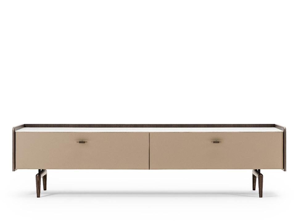 BLUES Low wooden TV cabinet