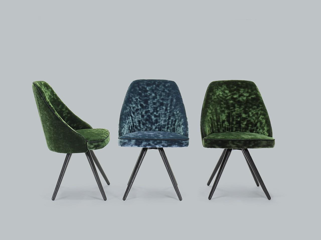 NEIL Upholstered velvet chair