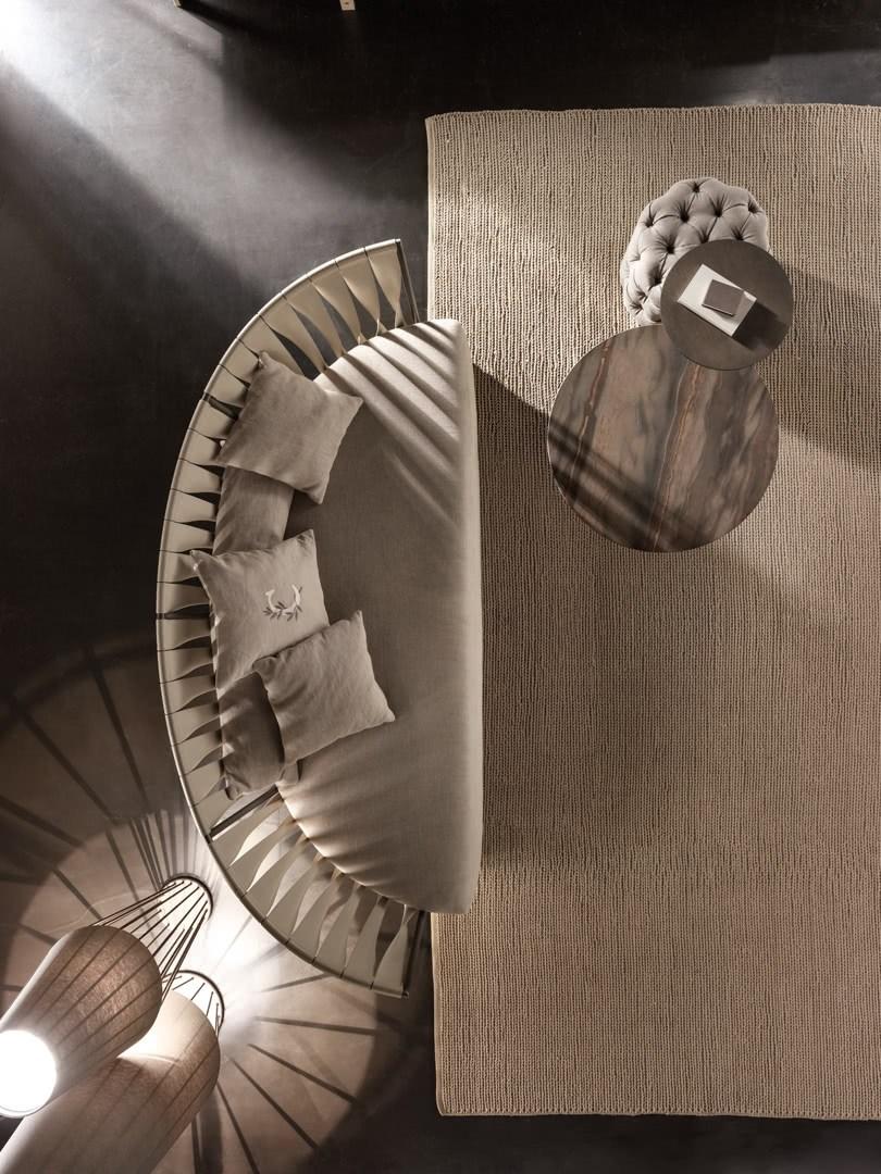 TWIST 2 seater velvet sofa