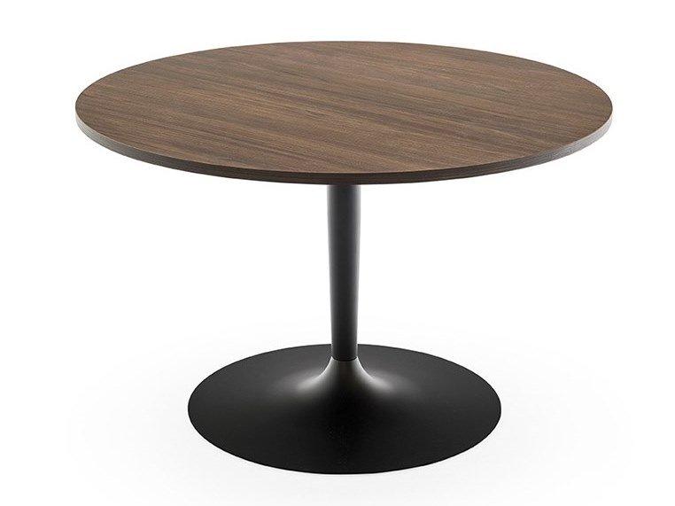 PLANET Round melamine-faced chipboard table