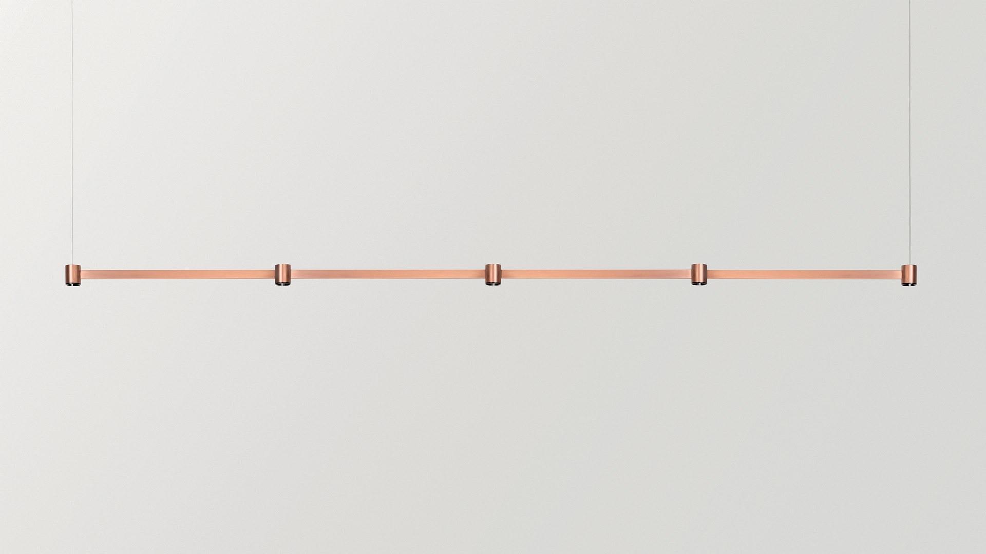 ART LED direct light brass pendant lamp