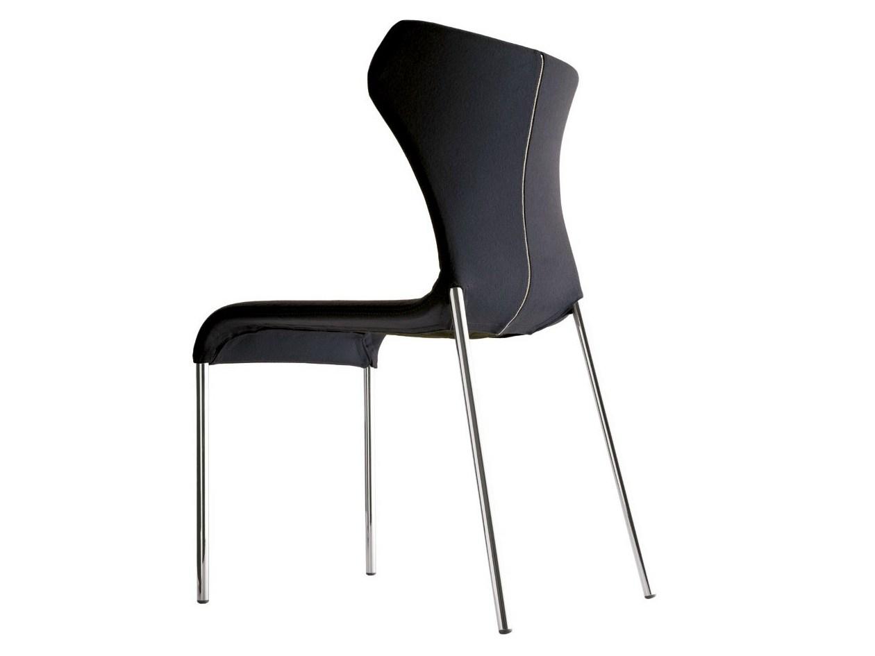 PAPILIO Upholstered fabric chair with removable cover